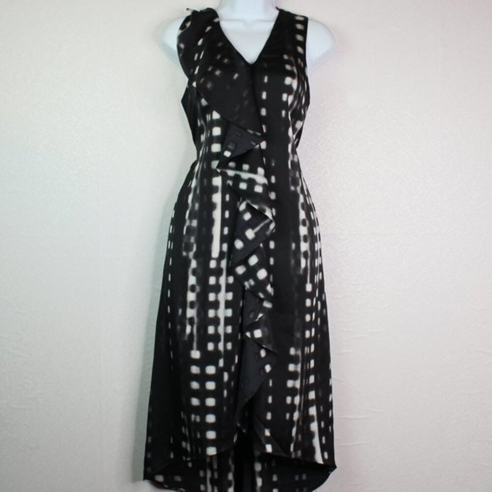 Banana Republic Ruffle Neckline Hi Lo Dres…
